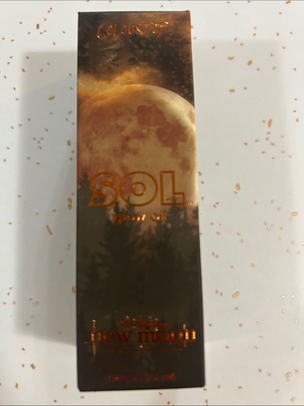 ColourPop SOL Glow Oil - Bronze Gold Moon Packaging